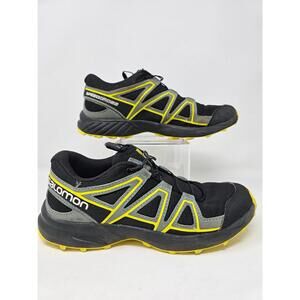 Salomons Speedcross Waterproof Woman Size 6 Trail Running‎ Shoes Black Yellow